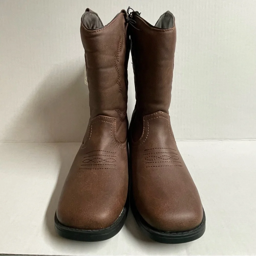 New children’s size 3 wonder nation brown cowboy boots